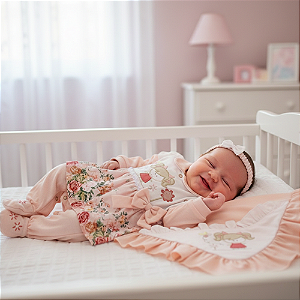 Saída Maternidade Malha Menina Otolina My Baby