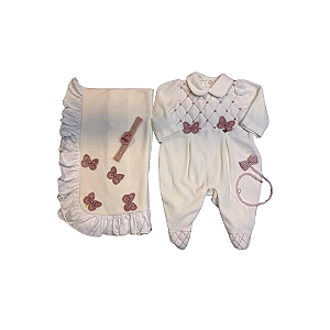 Kit Saída Maternidade em Plush C/4 peças