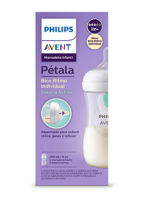 Mamadeira Pétala 3.0 260ml Air Free Philips Avent 1+m