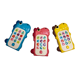Brinquedo Telefone Musical Infantil Dino Som e Luz Kbum