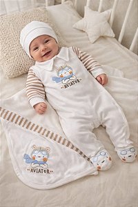 Saída Maternidade Suedine Otolina My Baby OFF Aviator