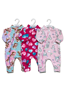 Macacão Soft Bebê Menina Otolina My Baby