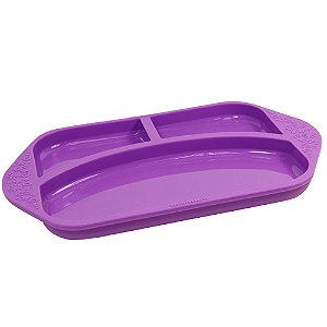 Prato Com Divisoria Em Silicone Leão Marcus E Marcus
