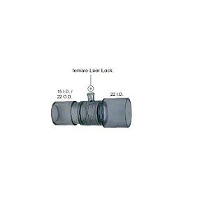 Conector Reto c/ luer lock femea VBM