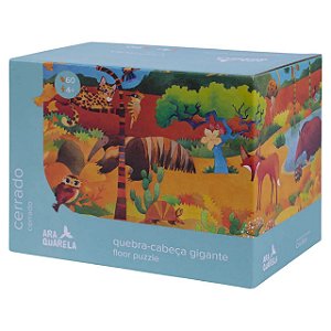 Quebra-Cabeça Guardiões da Natureza – 60 Pçs – Araquarela – Azul e