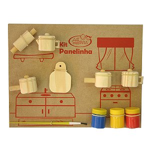 Kit Panelinha - Mini Cozinha de Madeira