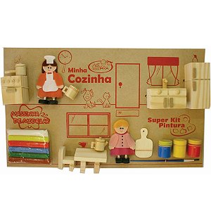 Minha Cozinha - Brinquedo Educativo de Madeira