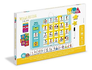 Quadro Minha Rotina Estrelinhas - Brinquedo Educativo