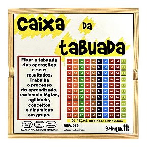 Caixa da Tabuada - Jogo Educativo de Matemática Brinqmutti