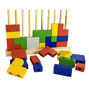 Encaixe Tetris - Brinquedo Educativo Brinqmutti
