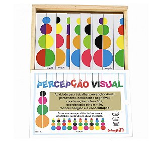 Percepção Visual - Brinquedo Educativo Brinqmutti