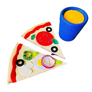 Kit Pizza com Suco - Comidinhas de Pano