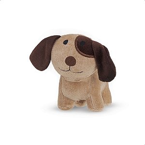 Mini Cachorro Tusk - Bicho de Pano Tecido Antialérgico Zip Toys