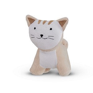 Mini Gato Bola - Bicho de Pano Tecido Antialérgico Zip Toys