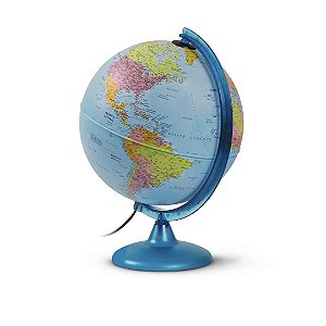 Globo Terrestre 25 cm com Luz - Night and Day Tecnodidattica