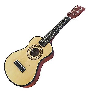 Mini Violão de Madeira - Brinquedo Musical Infantil