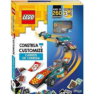 LEGO Construa e Customize Carros de Corrida - Livro Brinquedo Catapulta