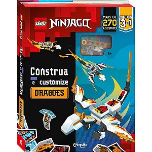LEGO Ninjago Construa e Customize: Dragões - Livro Brinquedo Catapulta