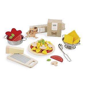 Conjunto Macarrão Mini Chef Italiano - Comidinhas Janod