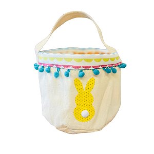 Cestinhas em Algodão - Lembrancinhas de Páscoa