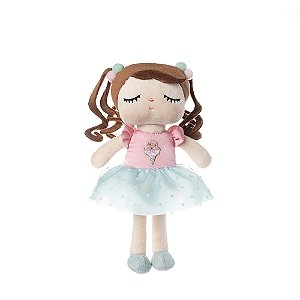 Boneca de Pano Mini Angela Candy School 20cm - Brinquedo Educativo Metoo