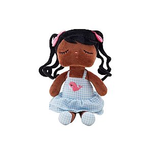 Boneca de Pano Mini Angela Poppy 20 cm- Brinquedo Educativo Metoo