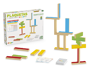 Plaquetas de Equilíbrio Colors -  Brinquedo Educativo Junges