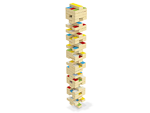 Jogo Torre Equilíbrio Cores 69 peças - Junges