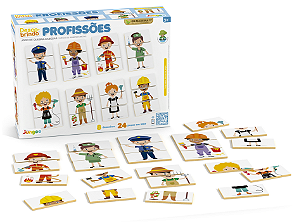 Quebra-Cabeça Descobrindo Profissões - Brinquedo Educativo Junges