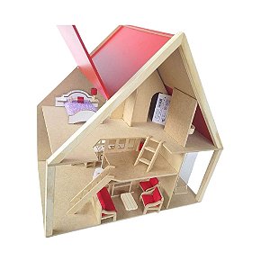 Casinha Chalé de Madeira - Casa Brinquedo Educativo tipo Waldorf