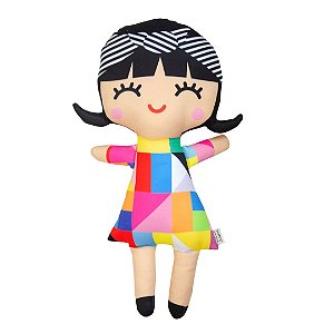 Boneca de Pano Lela 40cm - Almofada Gente que Adora