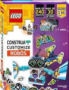 LEGO Construa e Customize Robôs - Livro Brinquedo Catapulta
