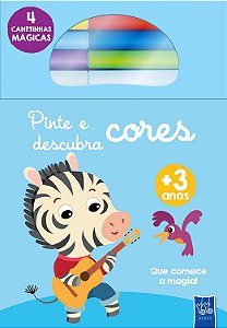 Pinte e Descubra Cores: Zebra - Livro Infantil