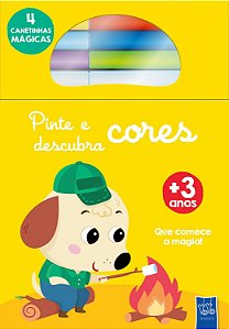 Pinte e Descubra Cores: Cachorro - Livro Infantil