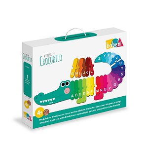 Alfabeto Crocodilo - Brinquedo Educativo Babebi