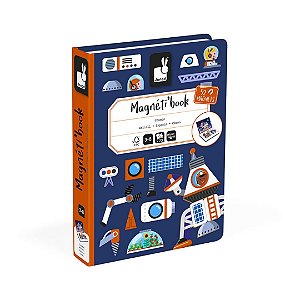 Livro Magnético Viagem ao Cosmo 70 peças - Janod