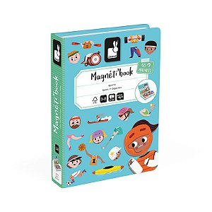 Livro Magnético Esportes 63 peças - Janod