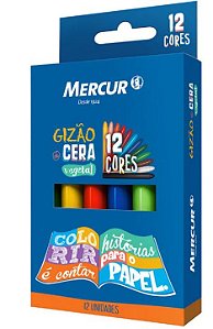 Gizão de cera vegetal - 12 cores