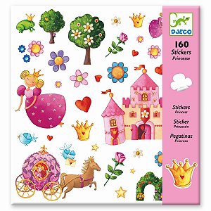 160 Adesivos Infantis Djeco - Princesa Marguerite