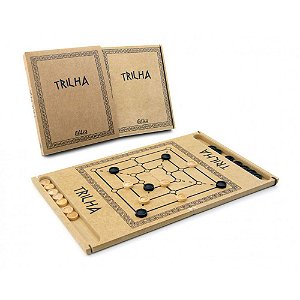 Jogo de Dama/Trilha Escolar AX Esportes 32x32cm Tabuleiro em