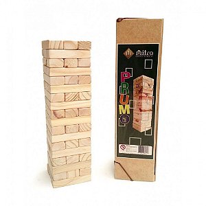 Jogo Educativo de Madeira - Prumo (Jenga)