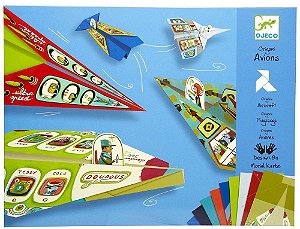 Kit Papéis para Dobradura (Origami) - Aviões