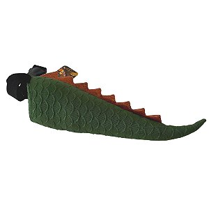 Fantasia Infantil - Cauda Dinossauro Verde Laranja