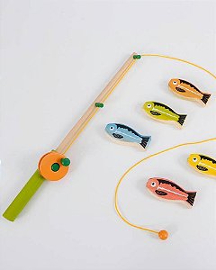 Brinquedo de madeira - Kit Pescaria