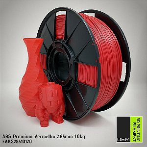 Filamento 2.85mm ABS Premium OEM 3DPF Vermelho