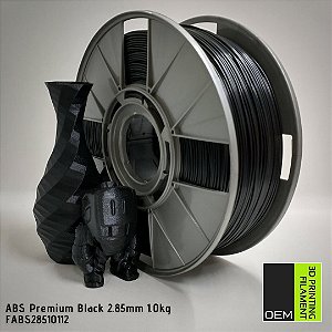 Filamento 2.85mm ABS Premium OEM 3DPF Preto