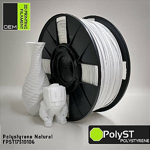 Filamento PolyST (Polystyrene) OEM 3DPF Natural