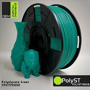 Filamento PolyST (Polystyrene) OEM 3DPF Verde
