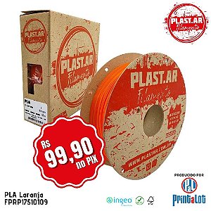 Filamento PLA PLAST.AR Laranja