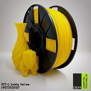 Filamento PETG OEM 3DPF Amarelo (Safety Yellow)